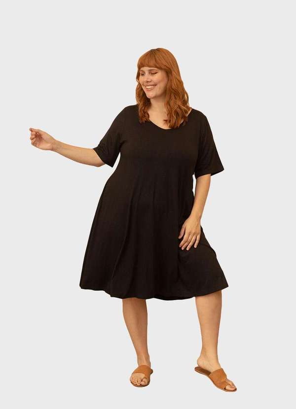 Bold - Vestido Júlia Plus Size Preto