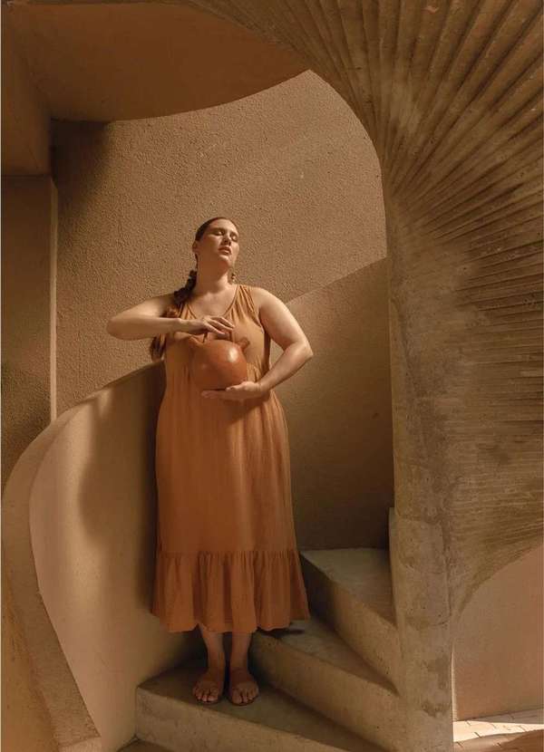 Bold - Vestido Luana de Algodão Plus Size Amarelo 7