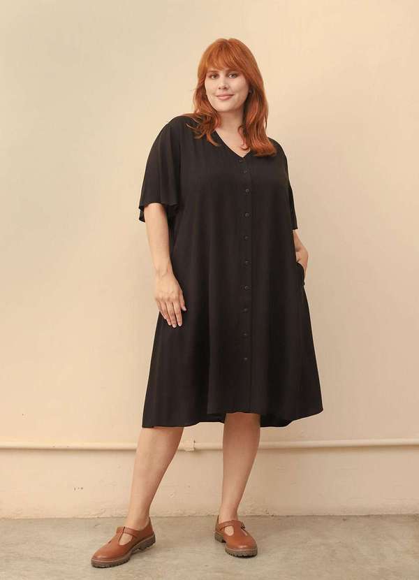 Bold - Vestido Maitê Plus Size Preto