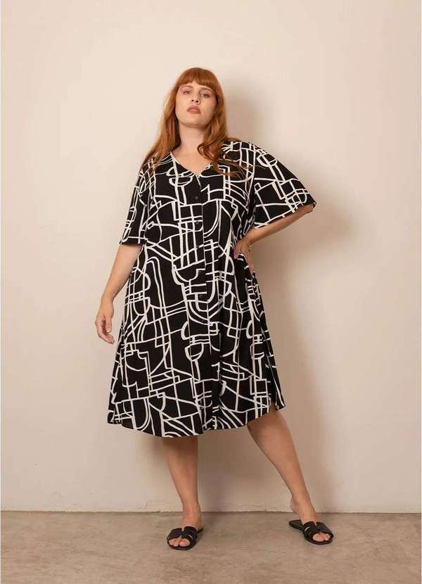 Bold - Vestido Maitê Plus Size Preto