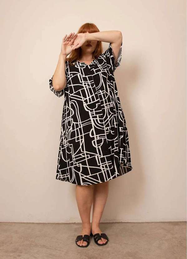 Bold - Vestido Maitê Plus Size Preto 2
