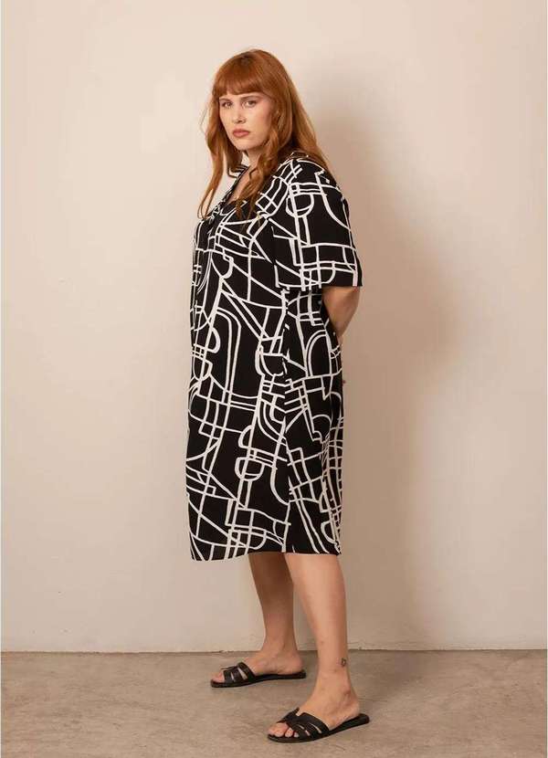 Bold - Vestido Maitê Plus Size Preto 4