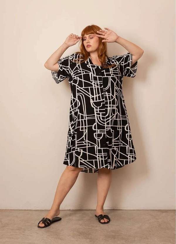 Bold - Vestido Maitê Plus Size Preto 5
