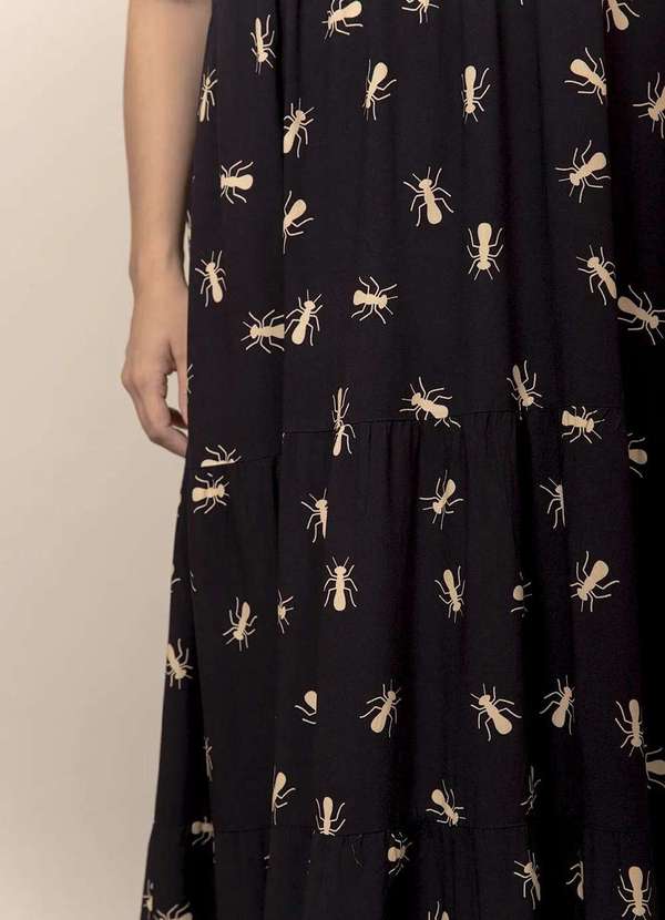 Bold - Vestido Marias Formigas Plus Size Preto 9