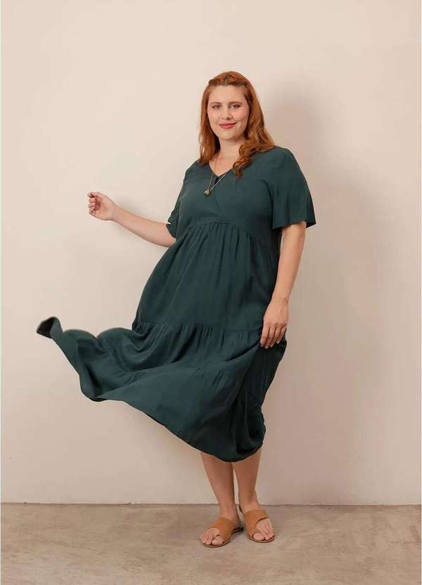 Bold - Vestido Marias Plus Size Verde