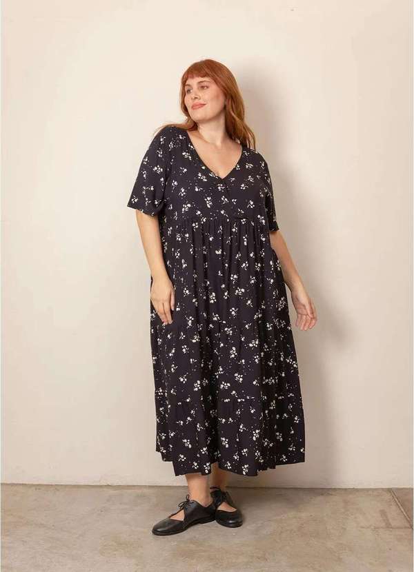 Bold - Vestido Marias Plus Size Preto