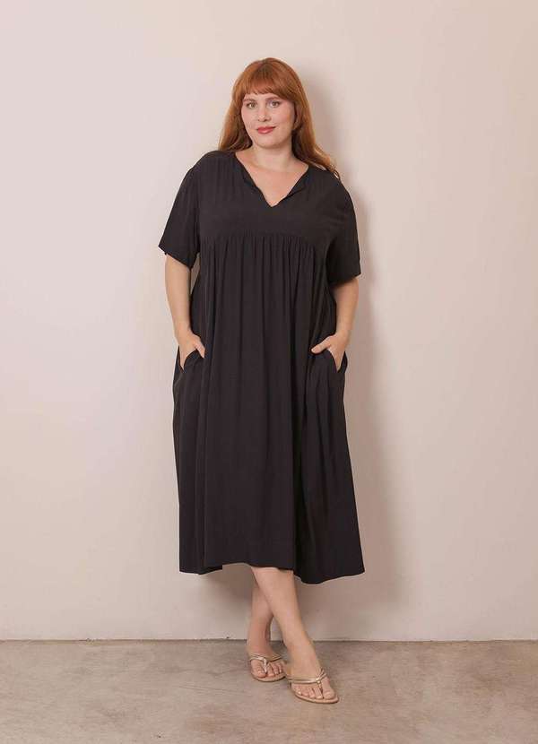 Bold - Vestido Melina Plus Size Preto 6