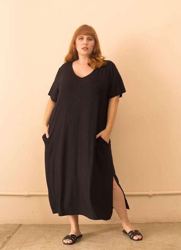 Bold - Vestido Raquel Plus Size Preto