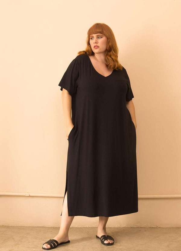 Bold - Vestido Raquel Plus Size Preto 2