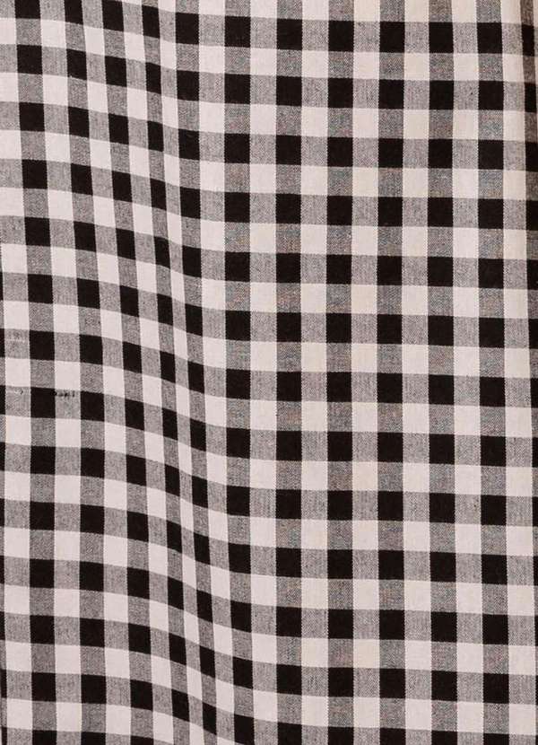 Bold - Vestido Regata Vichy Linho Plus Size Preto 9