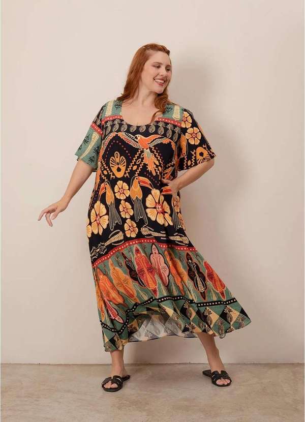 Bold - Vestido Roma Plus Size Preto 2