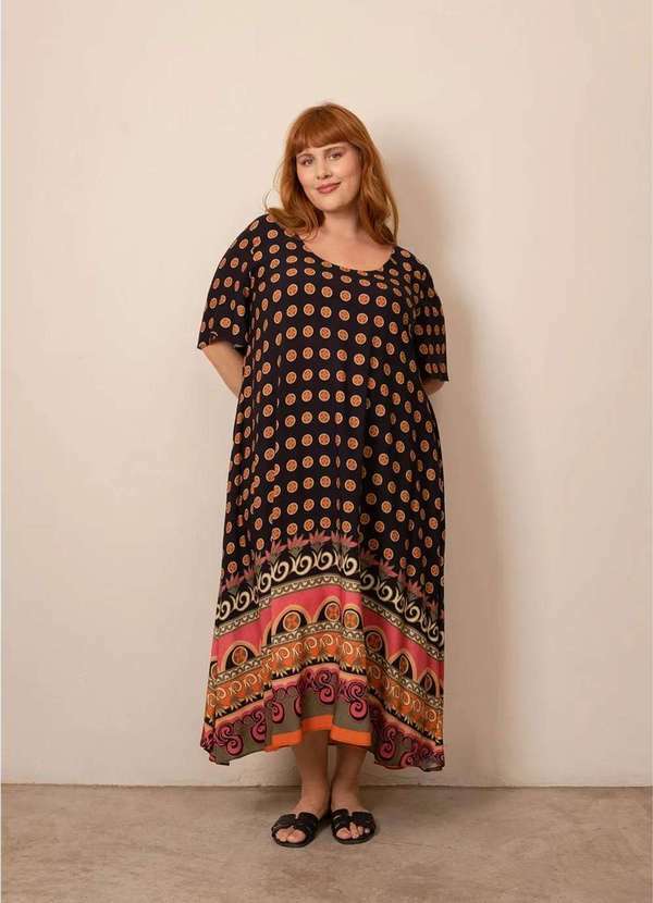 Bold - Vestido Roma Plus Size Preto