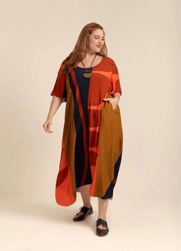 Bold - Vestido Roma Plus Size Azul 2