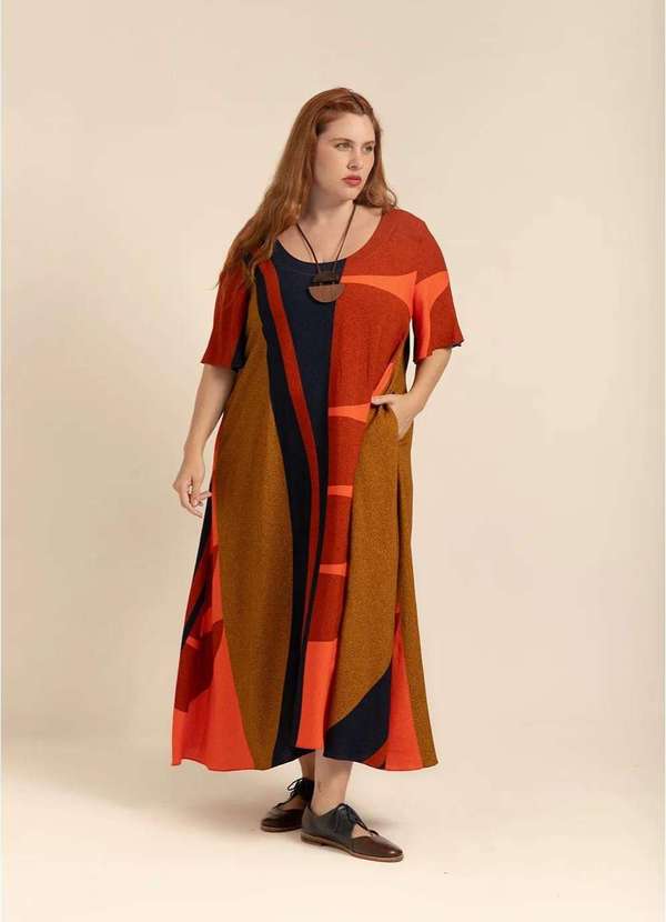 Bold - Vestido Roma Plus Size Azul 5