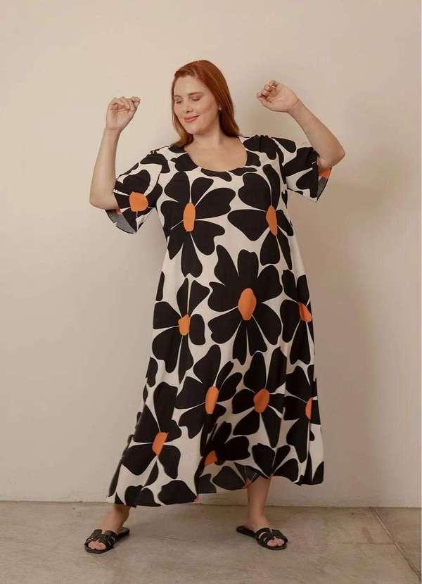 Bold - Vestido Roma Plus Size Preto