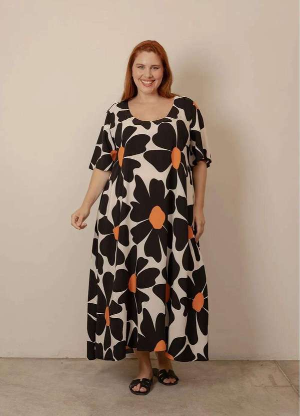 Bold - Vestido Roma Plus Size Preto 8