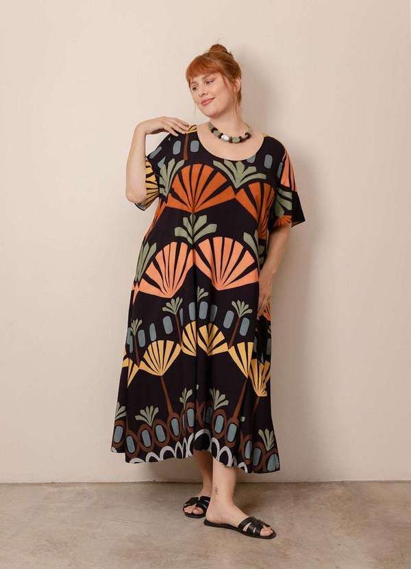 Bold - Vestido Roma Plus Size Preto 3