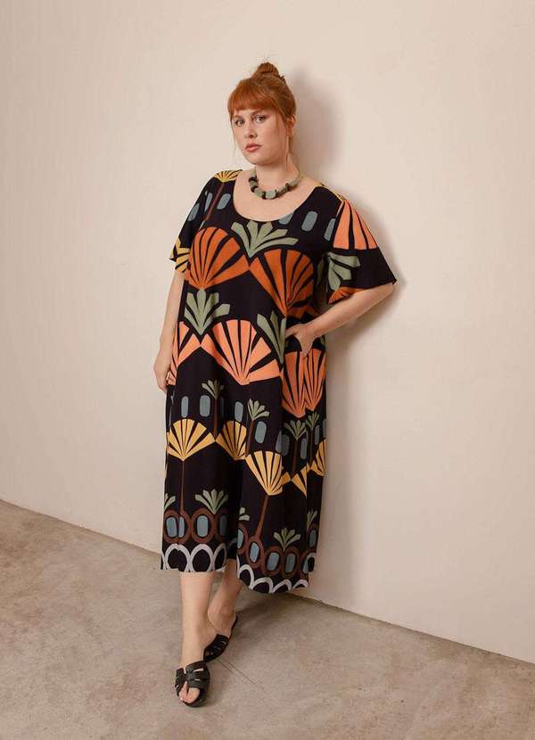 Bold - Vestido Roma Plus Size Preto 4