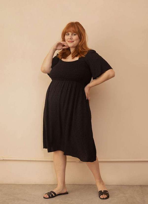 Bold - Vestido Serena Plus Size Preto 7