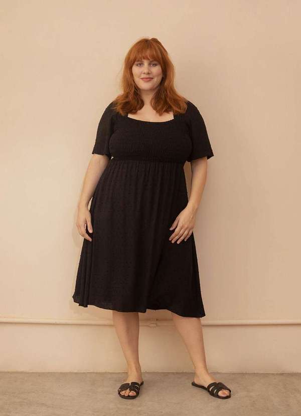 Bold - Vestido Serena Plus Size Preto 6