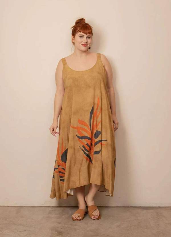 Bold - Vestido Siena Plus Size Bege