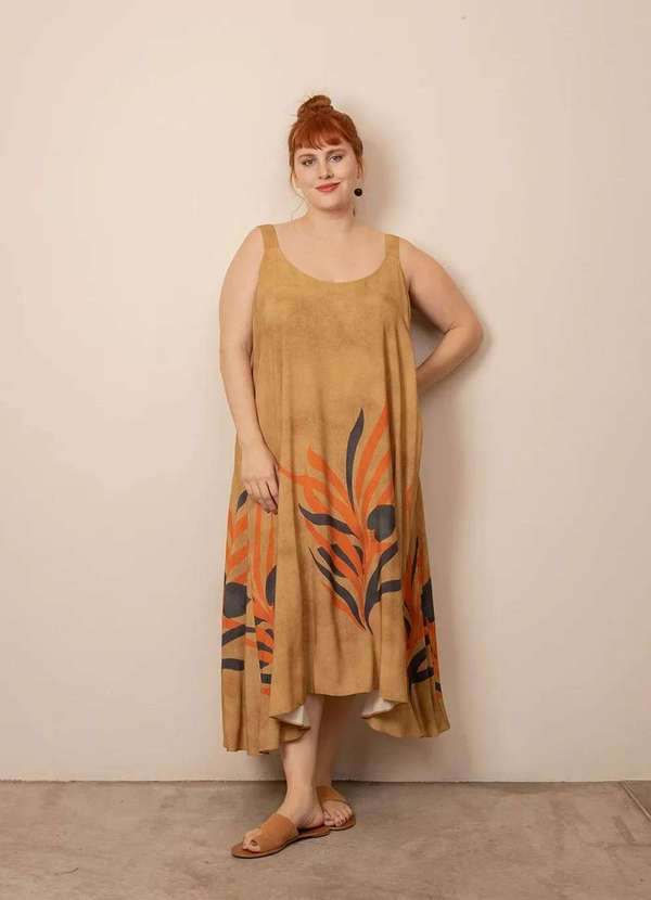 Bold - Vestido Siena Plus Size Bege 7