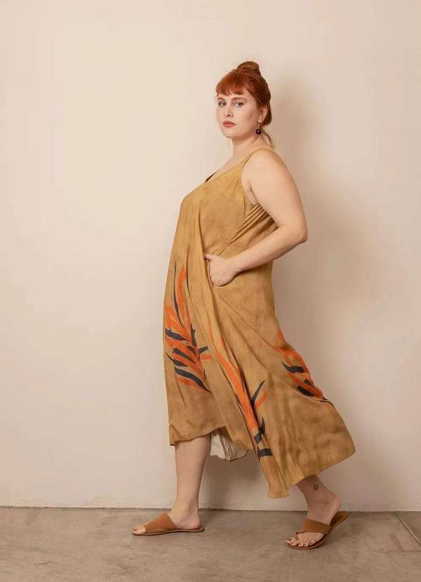 Bold - Vestido Siena Plus Size Bege 4