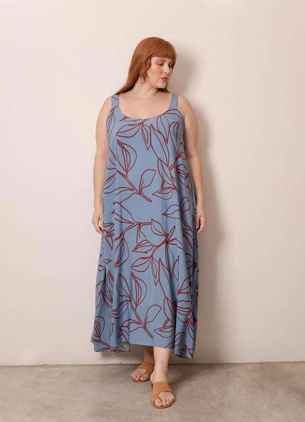 Bold - Vestido Siena Plus Size Azul 3