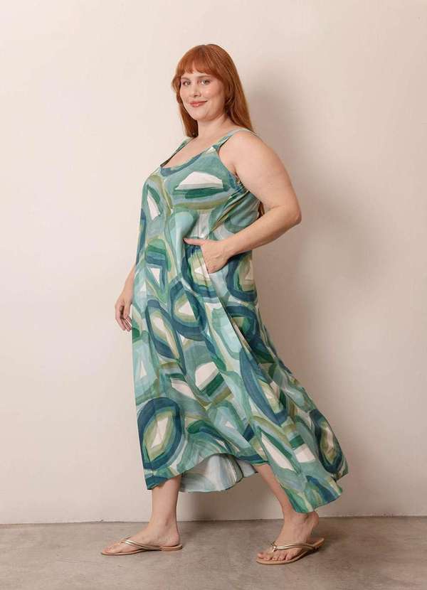 Bold - Vestido Siena Plus Size Azul 5