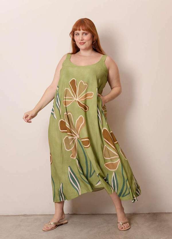 Bold - Vestido Siena Plus Size Verde
