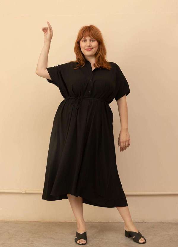 Bold - Vestido Sofia Plus Size Preto