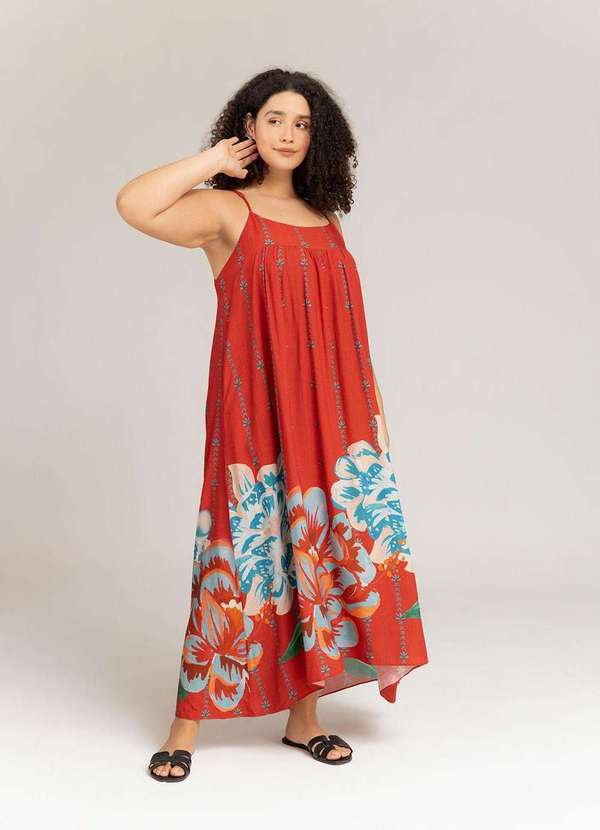 Bold - Vestido Verena Plus Size Vermelho 7