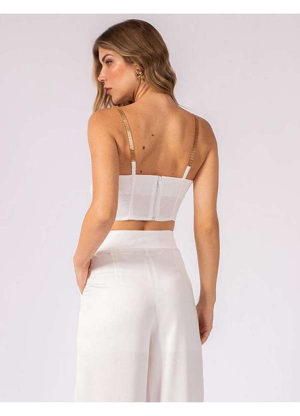 Elora - Cropped Elora Laço Feminino Branco 4