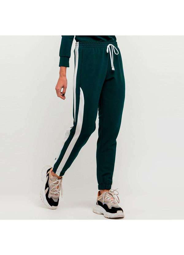 Elora - Calça Elora Listra Lateral Feminina Verde