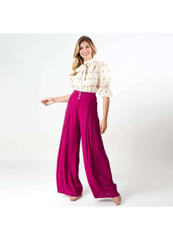 Elora - Camisa Elora Flor Feminina Bege 4