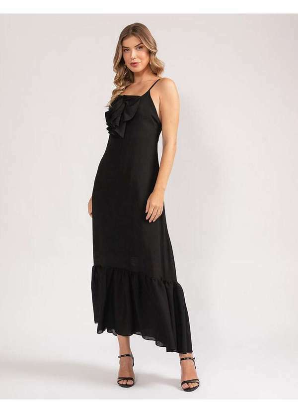 Elora - Vestido Elora Buquê Feminino Preto