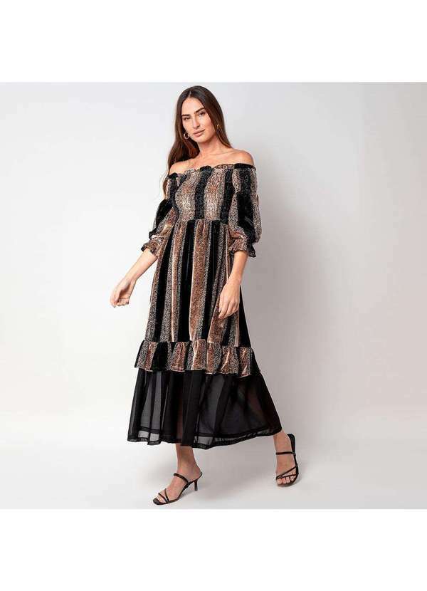 Elora - Vestido Elora Ciganinha Gótico Feminino Marrom