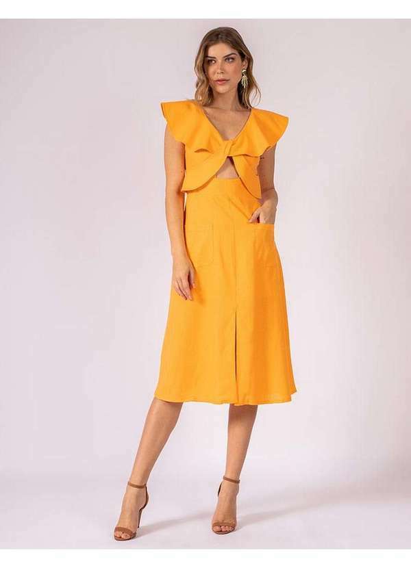 Elora - Vestido Elora Miller Feminino Laranja