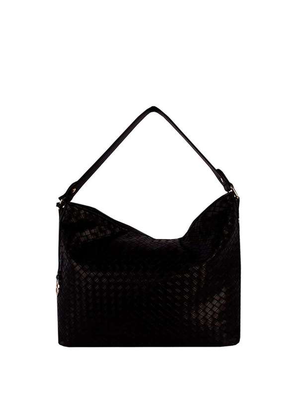 Le Postiche - Bolsa Ombro Canoa Tressê Classic Le Postiche Preto