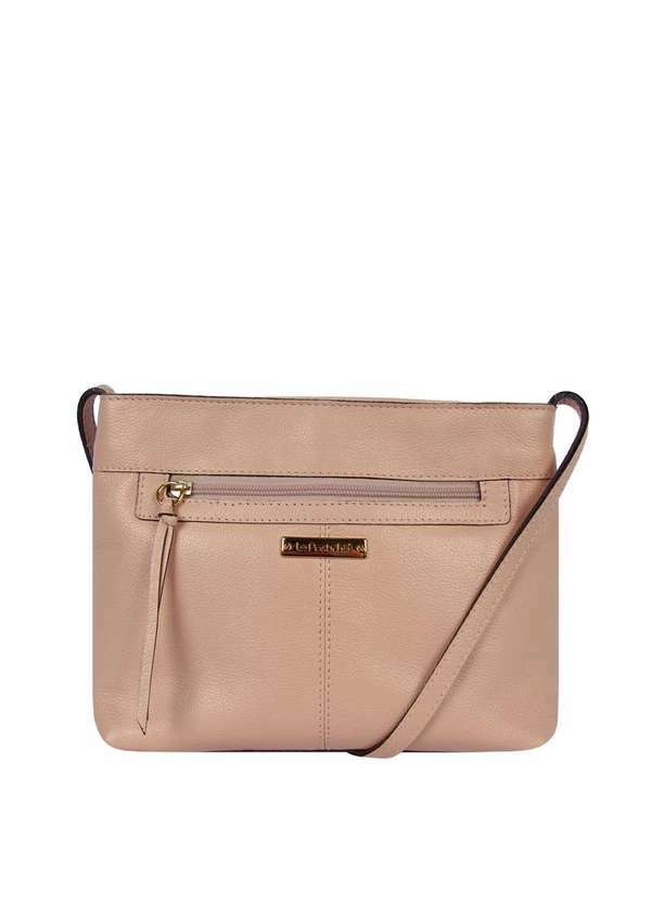 Le Postiche - Bolsa Tiracolo Couro Casual Le Postiche Nude