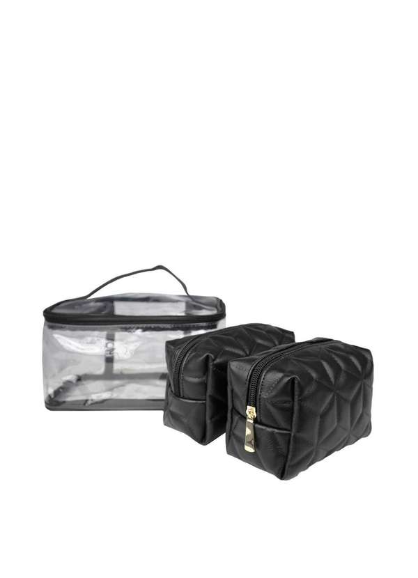 Le Postiche - Necessarie Kit 3 Peças Matelasse Ex1067pt Le Postiche Preto 3