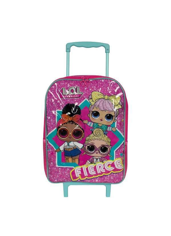 Luxcel - Mochila de Rodinha Lol Infantil Luxcel Rosa