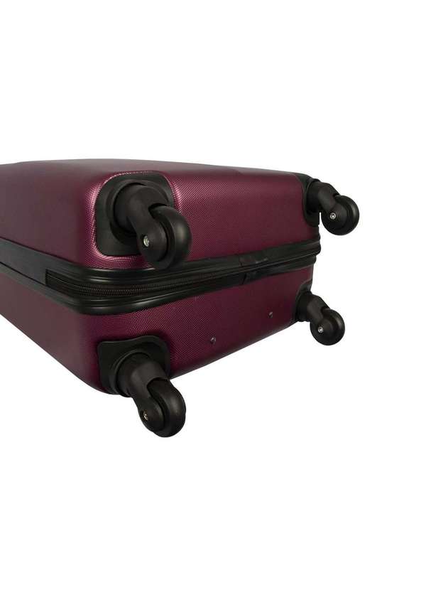 Stradda - Mala de Viagem Bordo com Rodas Giro 360° Rígida Verona Stradda Roxo 5