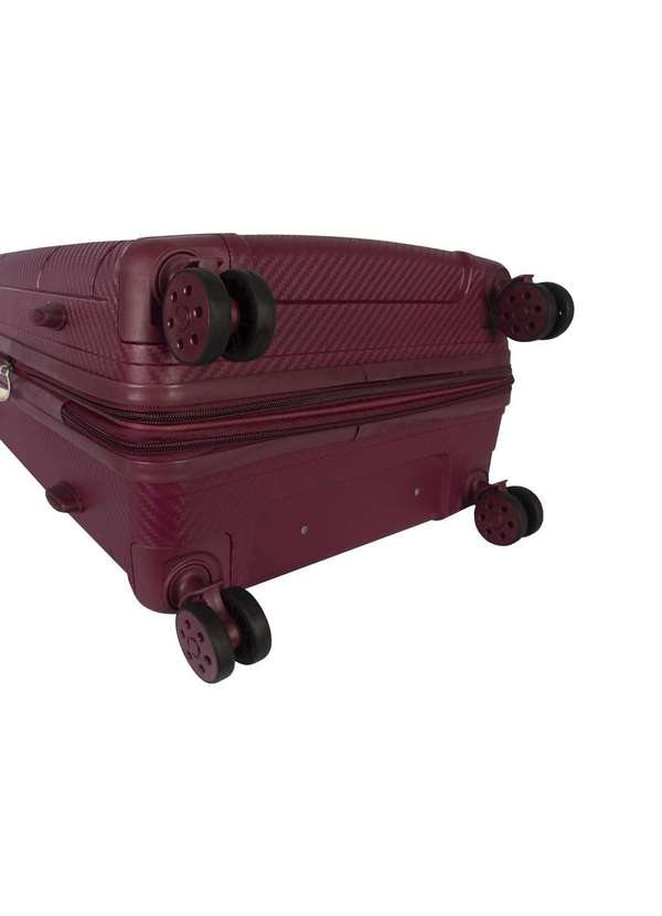 Le Postiche - Mala Média 23kg Rígida Rodas Giro 360° Berlim Black Le Postiche Vinho 5