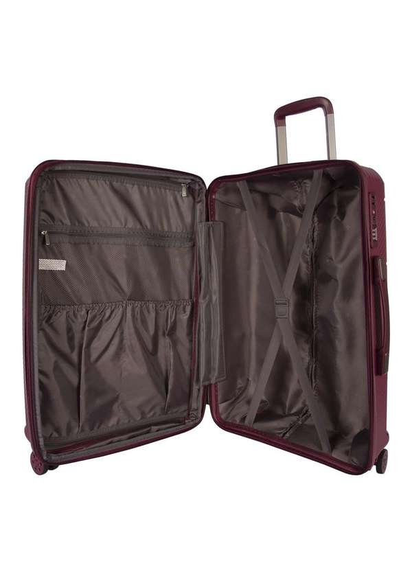 Le Postiche - Mala Média 23kg Rígida Rodas Giro 360° Berlim Black Le Postiche Vinho 6