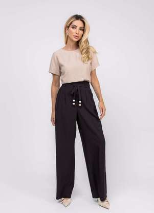 Salvatore Fashion - Blusa Alfaiataria Básica Manga Curta - SALVATORE FASHION