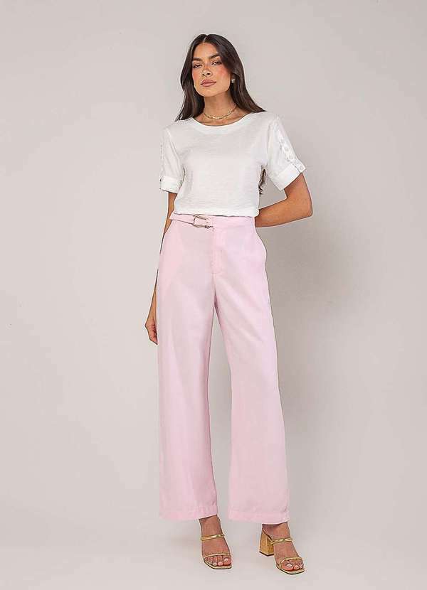 Salvatore Fashion - Blusa Alfaiataria com Botões na Manga Branco 5