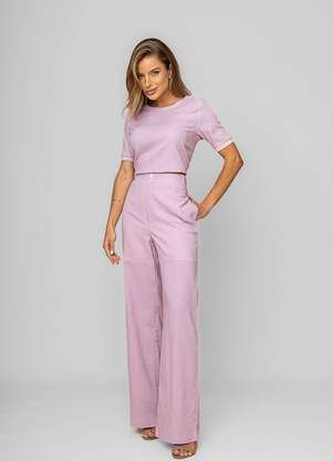 Salvatore Fashion - Blusa Alfaiataria Gola Ribana Manga Curta - SALVATORE FASHION