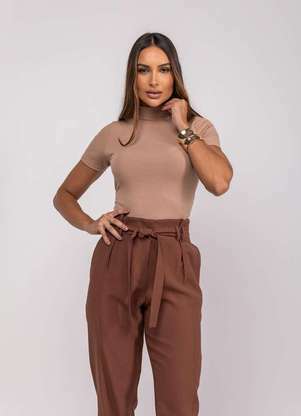 Salvatore Fashion - Blusa Gola Alta Malha Canelada  Fashion - SALVATORE FASHION