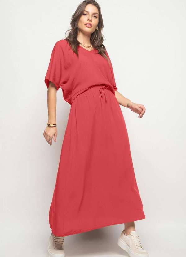 Salvatore Fashion - Blusa Morcego Viscolinho Fashion Laranja